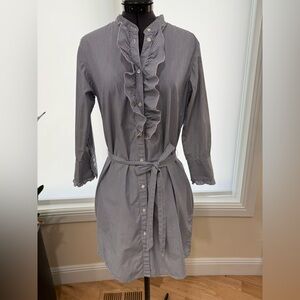 GAP Navy and White Striped Blouse